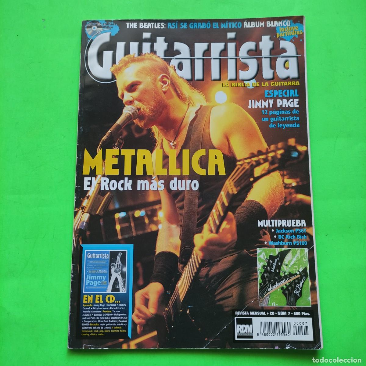 Revistas de m&uacute;sica: REVISTA GUITARRISTA N&ordm; 7. METALLICA ,BEATLES,JIMMY PAGE ** juani