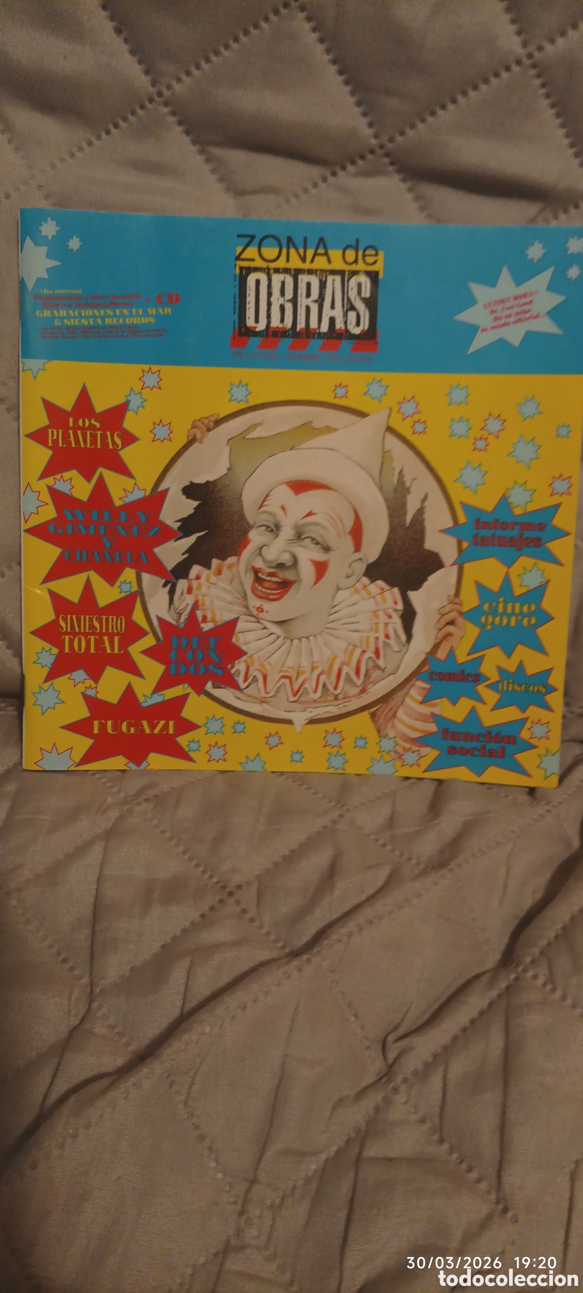 Musikzeitschriften: Zona de obras n&uacute;m 4 octubre 1995