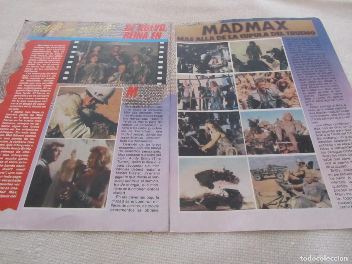 Revistas de m&uacute;sica: TINA TURNER,MAD MAX, ARTICULO DE REVISTA A&Ntilde;O 1985