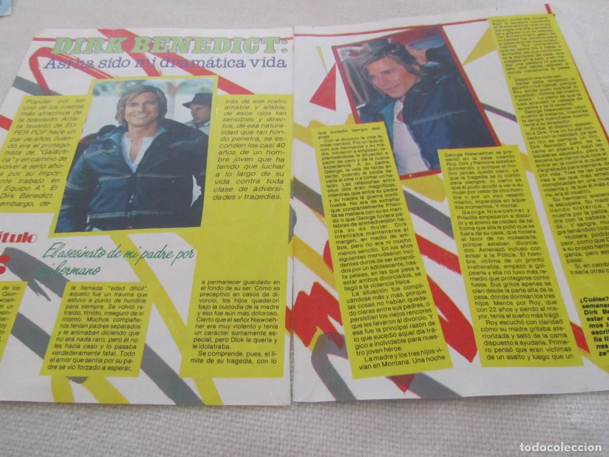 Revistas de m&uacute;sica: DIRK BENEDICT, ARTICULO DE REVISTA A&Ntilde;O 1985