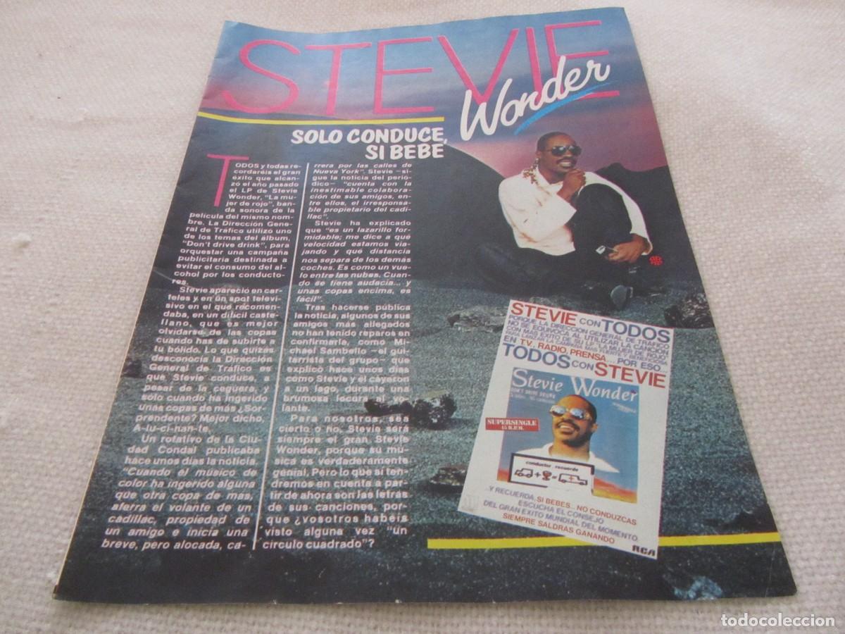 Revistas de m&uacute;sica: STEVE WONDER,TINA TURNER,MADONNA,OBJETIVO BIRMANIA,THOMPSON TWINS ARTICULOS DE REVISTA A&Ntilde;O 1985