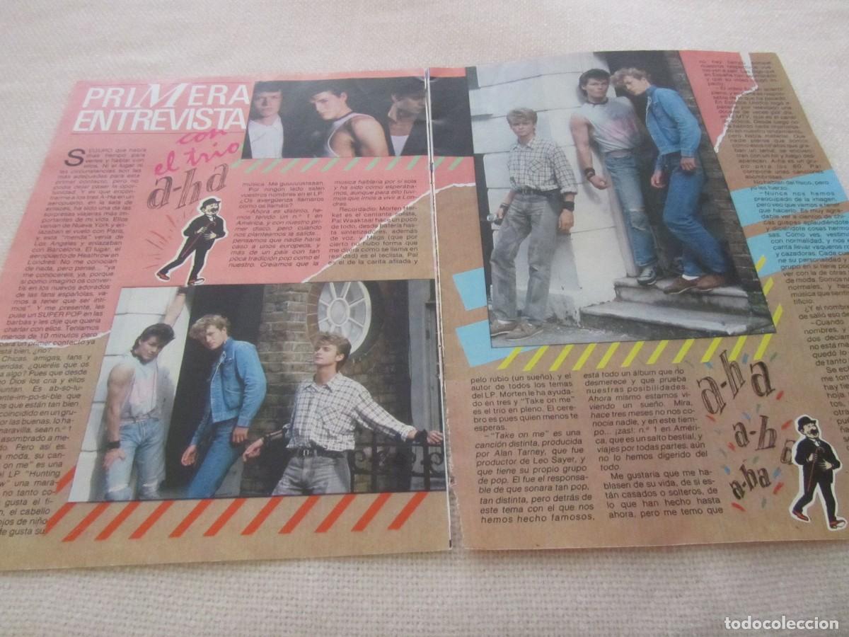 Revistas de m&uacute;sica: A-HA, ARTICULOS DE REVISTA A&Ntilde;O 1985