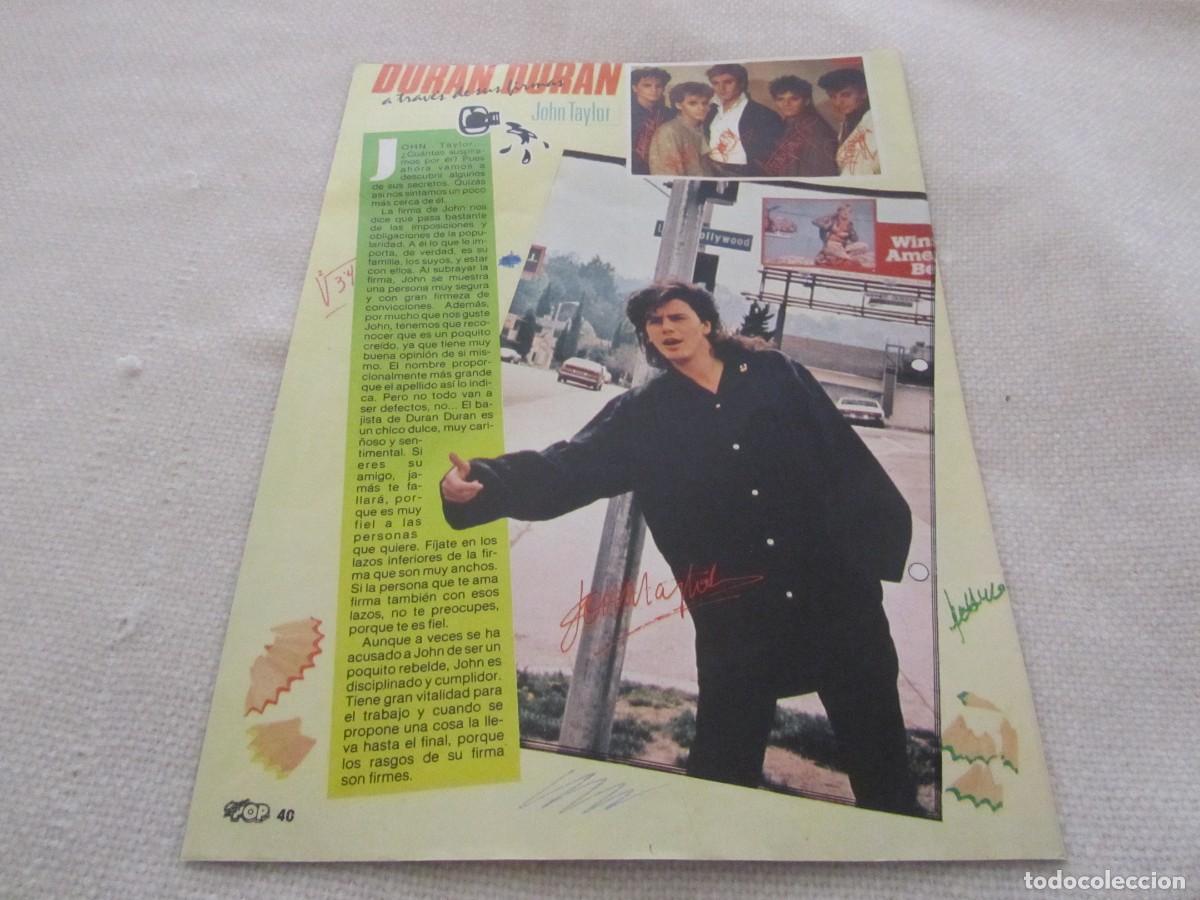 Revistas de m&uacute;sica: DURAN DURAN, ARTICULOS DE REVISTA A&Ntilde;O 1985