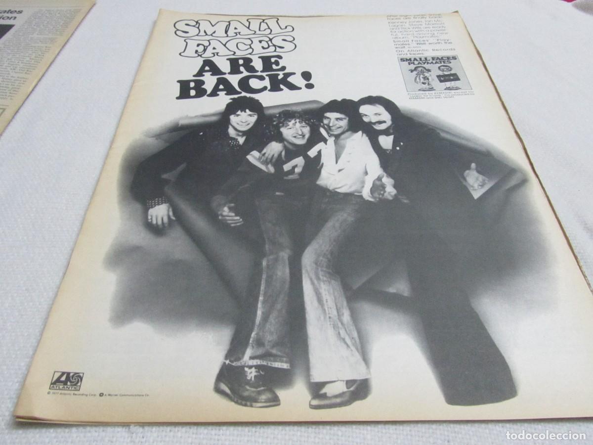 Revistas de m&uacute;sica: SMALL FACES, ANUNCIO POSTER DE PRENSA