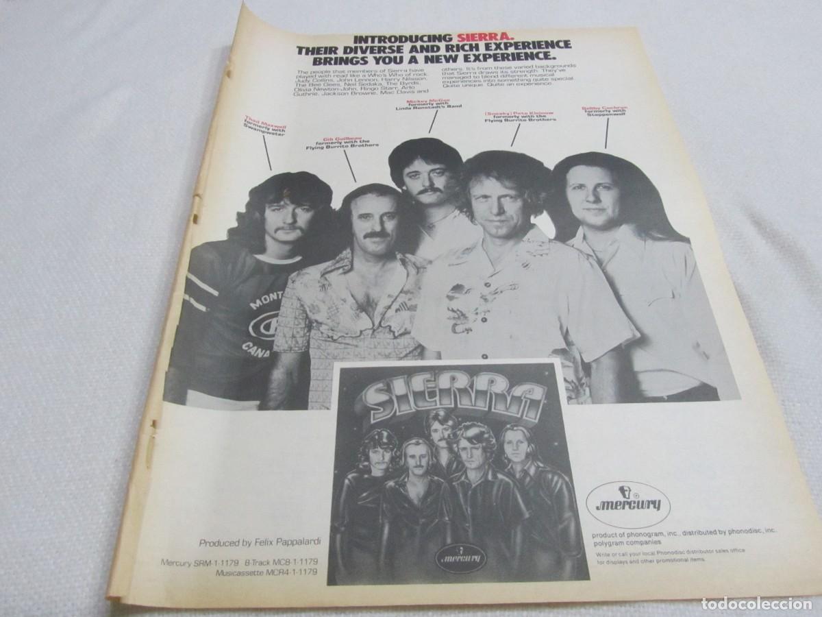 Revistas de m&uacute;sica: SIERRA, ANUNCIO POSTER DE PRENSA