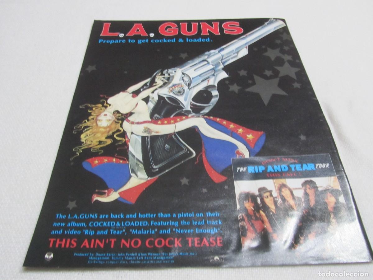 Revistas de m&uacute;sica: L.A.GUNS, ANUNCIO POSTER DE PRENSA