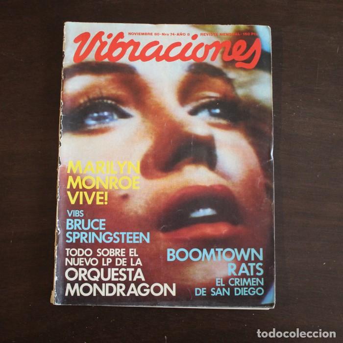Revistas de m&uacute;sica: VIBRACIONES 74 NOVIEMBRE 1980 MARILYN MONROE BRUCE SPRINGSTEEN BOOMTOWN RATS&hellip;