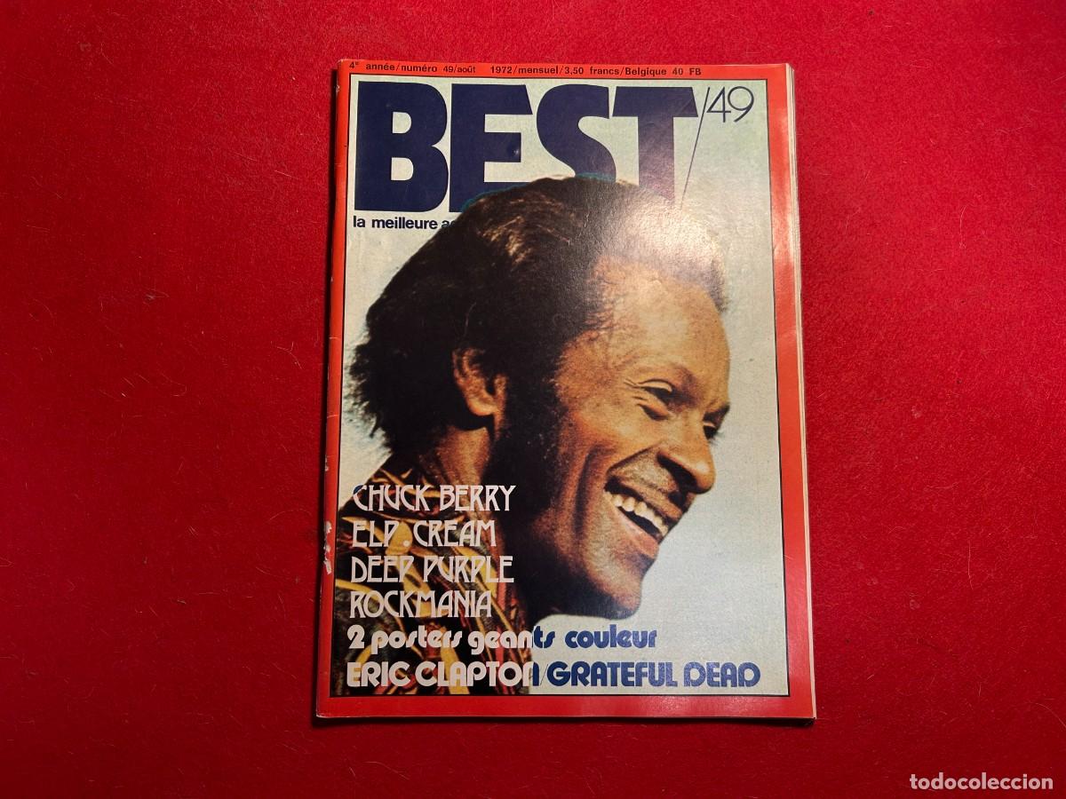 Revistas de m&uacute;sica: revista Musical BEST N&ordm; 49 - Chuck Berry - Joe Cocker -Deep Purple - Emerson Lake (en frances) 1971