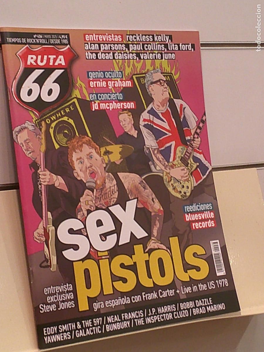 Revistas de m&uacute;sica: REVISTA RUTA 66 N&ordm; 436 MAYO 2025 SEX PISTOLS