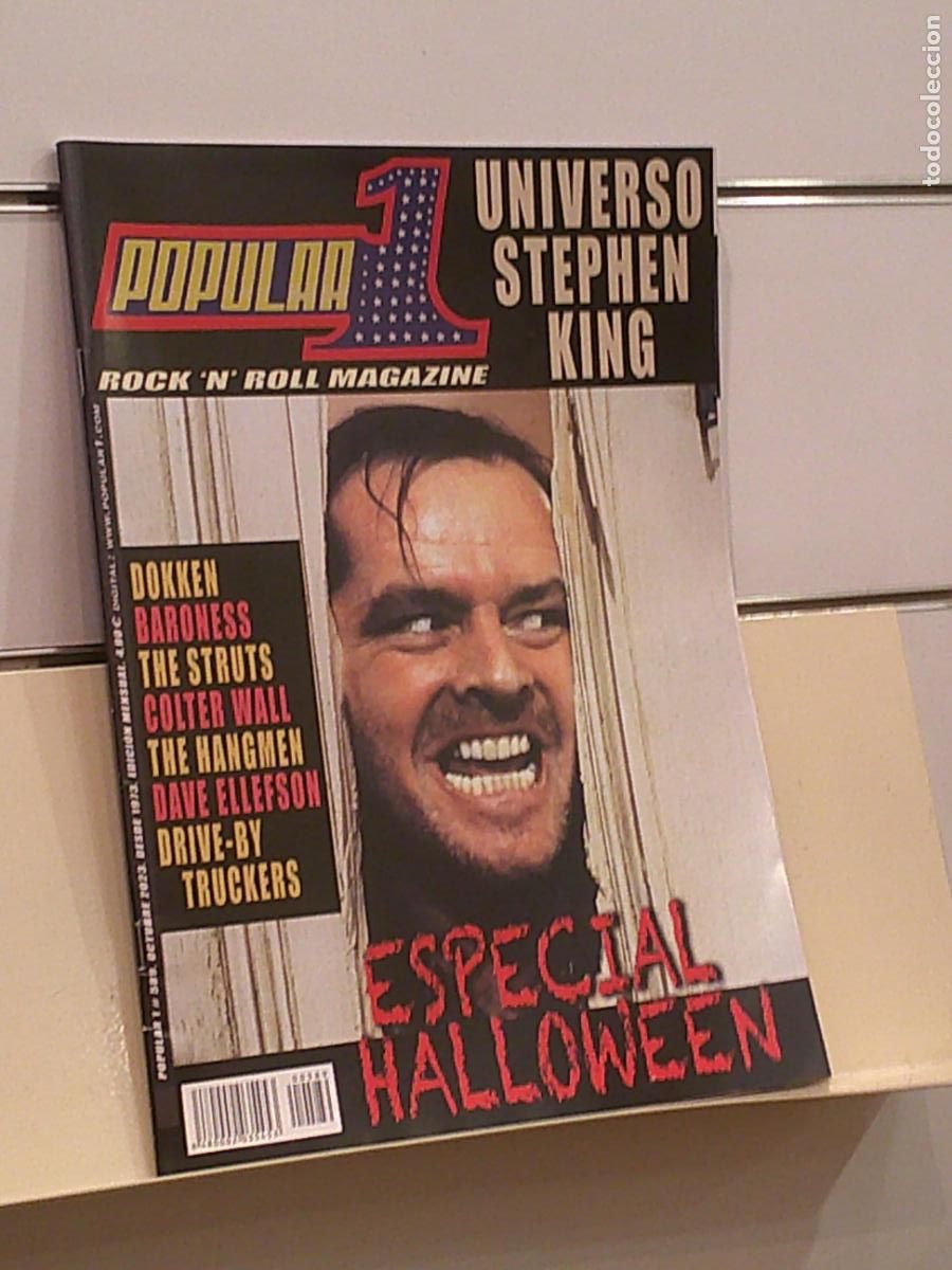 Revistas de m&uacute;sica: REVISTA ROCK AND ROLL POPULAR 1 MAGAZINE N&ordm; 589 OCTUBRE 2023 ESPECIAL HALLOWEEN STEPHEN KING