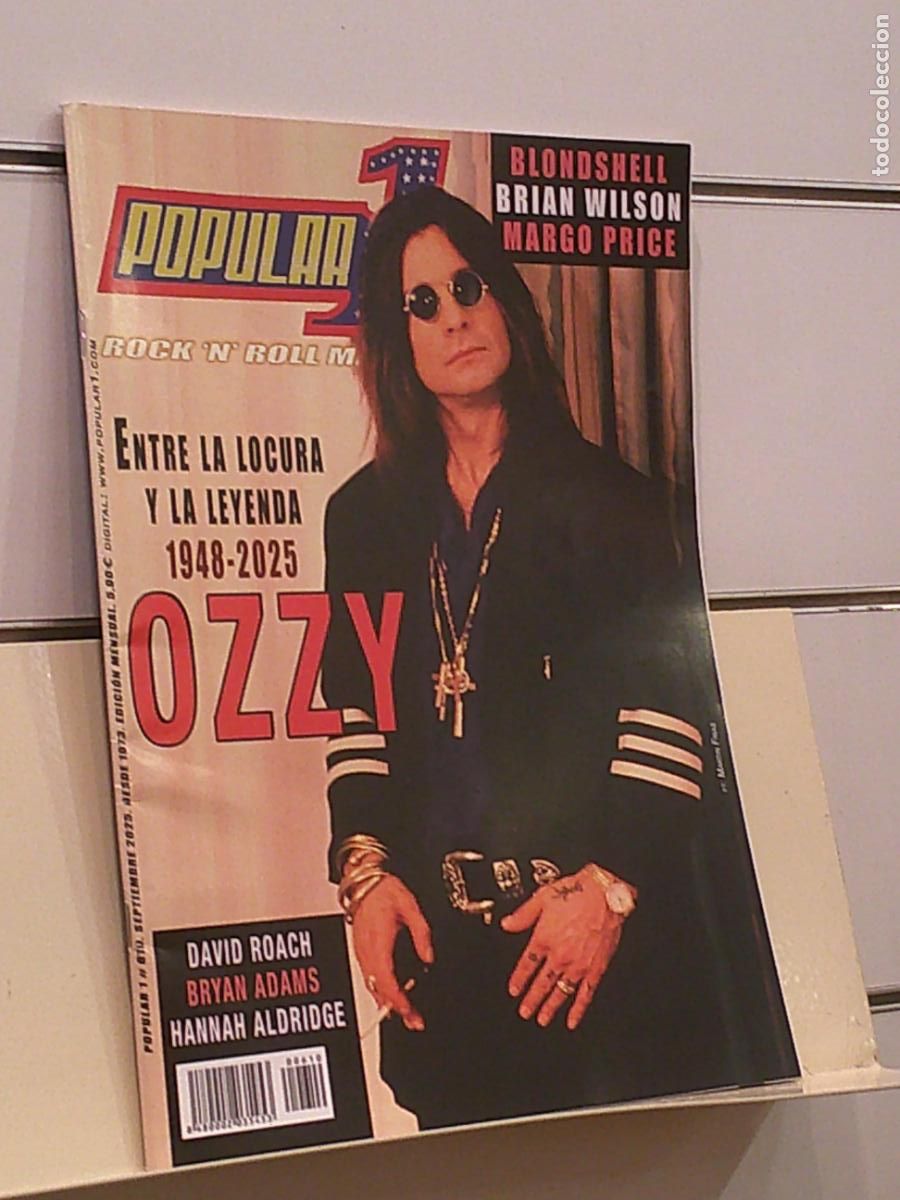 Revistas de m&uacute;sica: REVISTA ROCK AND ROLL POPULAR 1 MAGAZINE N&ordm; 610 SEPTIEMBRE 2025 OZZY OSBOURNE