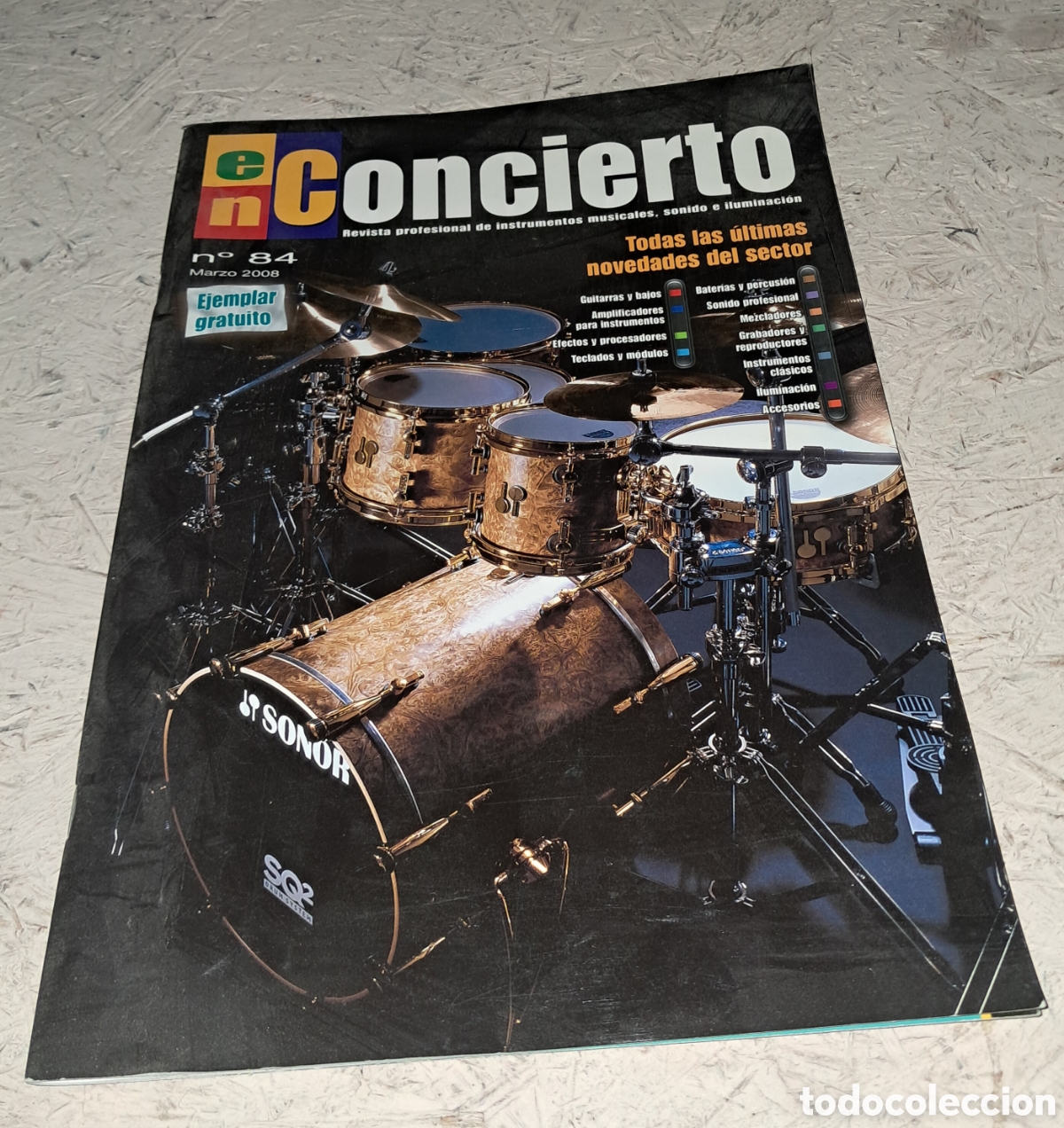 Revistas de m&uacute;sica: revista espa&ntilde;ola profesional de instrumentos musicales &rdquo;Concierto&rdquo;, n&uacute;mero 84 marzo 2008