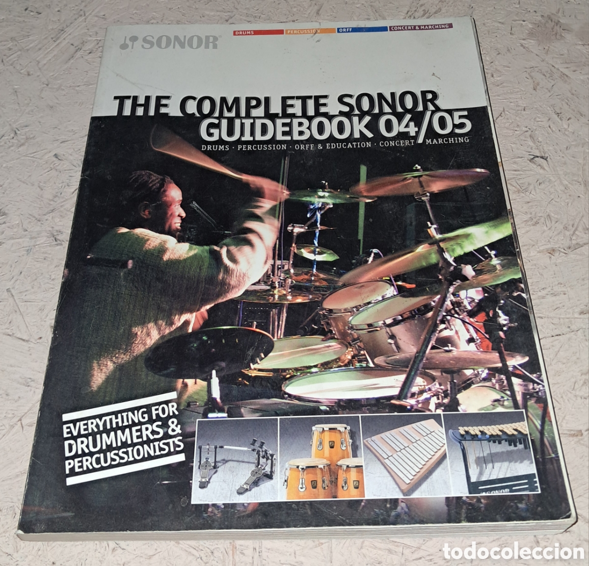 Revistas de m&uacute;sica: cat&aacute;logo Sonor Guidebook 04/05 de la reconocida marca alemana de instrumentos de percusi&oacute;n Sonor.