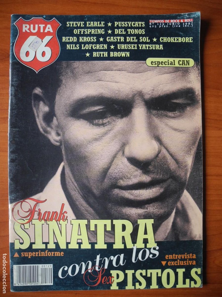 Revistas de m&uacute;sica: Ruta 66, n. 129. Frank Sinatra contra los Sex Pistols, Steve Earle, Pussycats, Offpring, Del Tonos