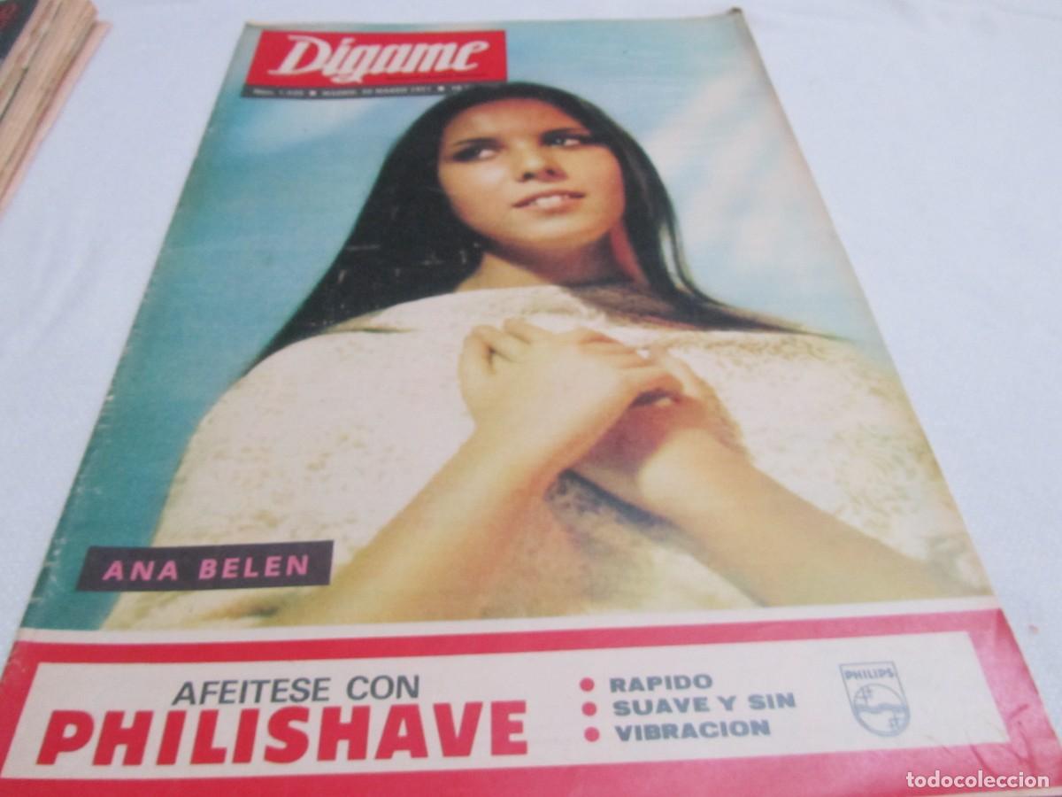 Revistas de m&uacute;sica: ANA BELEN,LAUREN BACALL,SANTA MARIA DE VALDEIGLESIAS,ZORI Y SANTOS,REVISTA GIGAME 30 MARZO 1971