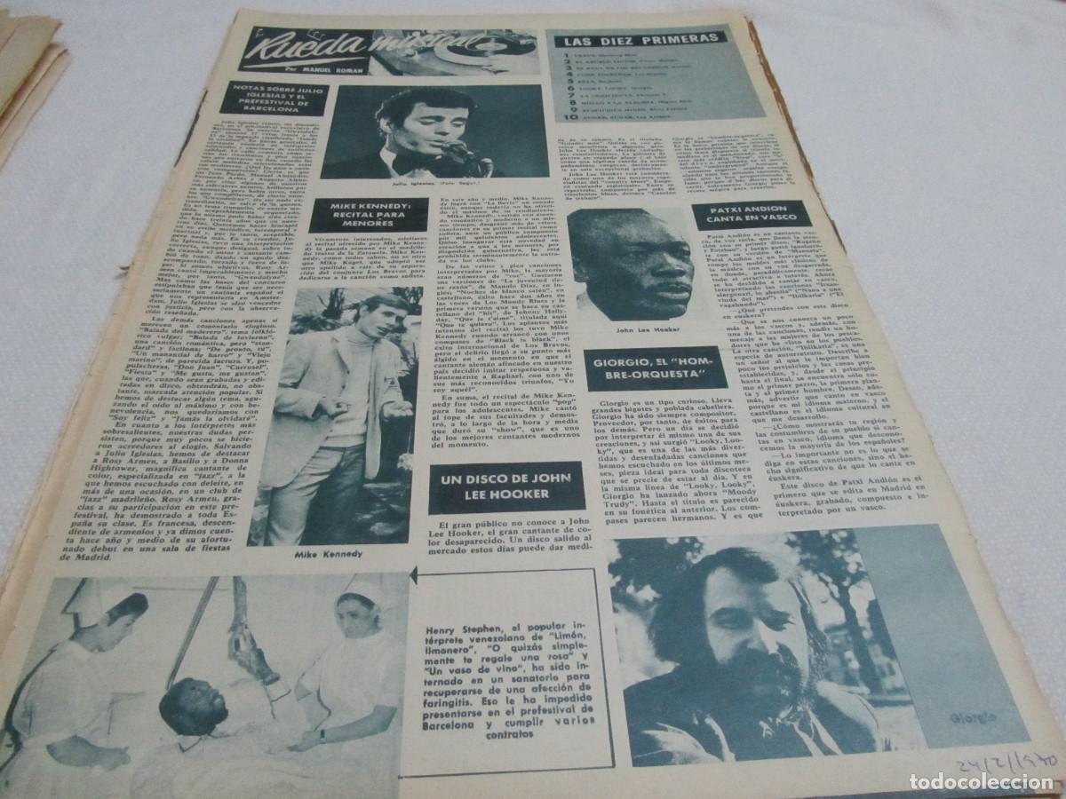 Revistas de m&uacute;sica: JULIO IGLESIAS,MIKE KENNEDY,HENRY STEPHEN,GIORGIO,PATXI ANDION,JOHN LEE HOOKER,ARTICULO DE PRENSA