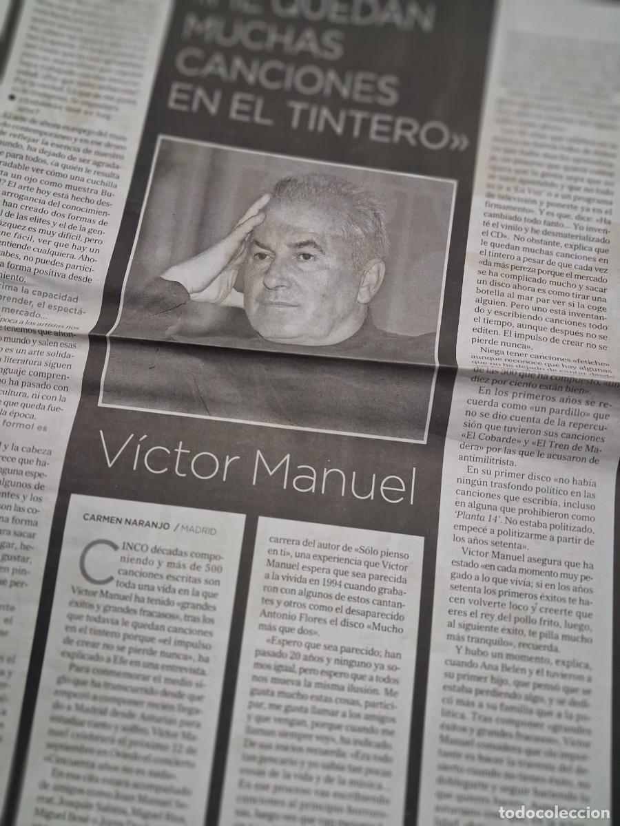 Revistas de m&uacute;sica: Victor Manuel - recorte art&iacute;culo completo - Alerta 2014 -