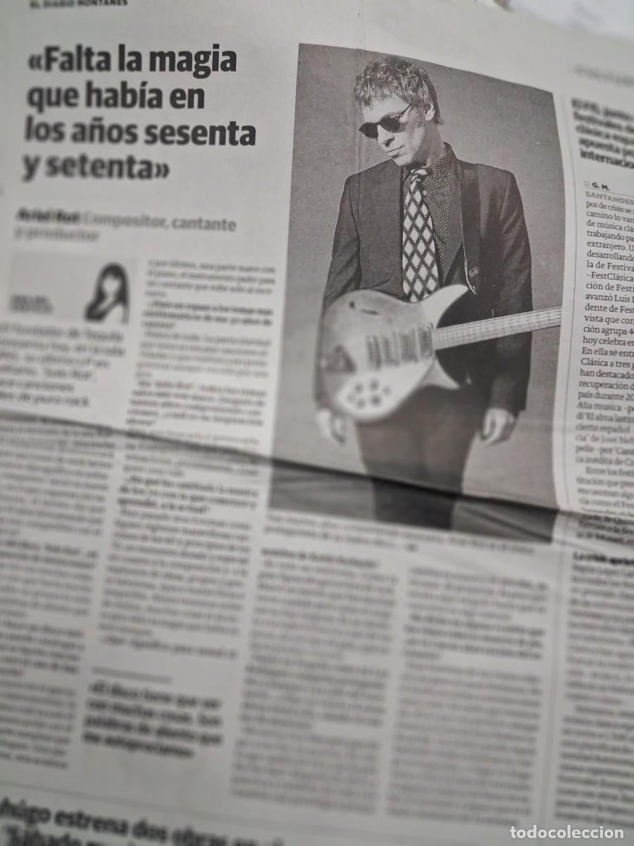 Revistas de m&uacute;sica: Ariel rot- El Diario Monta&ntilde;&eacute;s 2011 - recorte art&iacute;culo completo - ex Tequila y Los Rodriguez