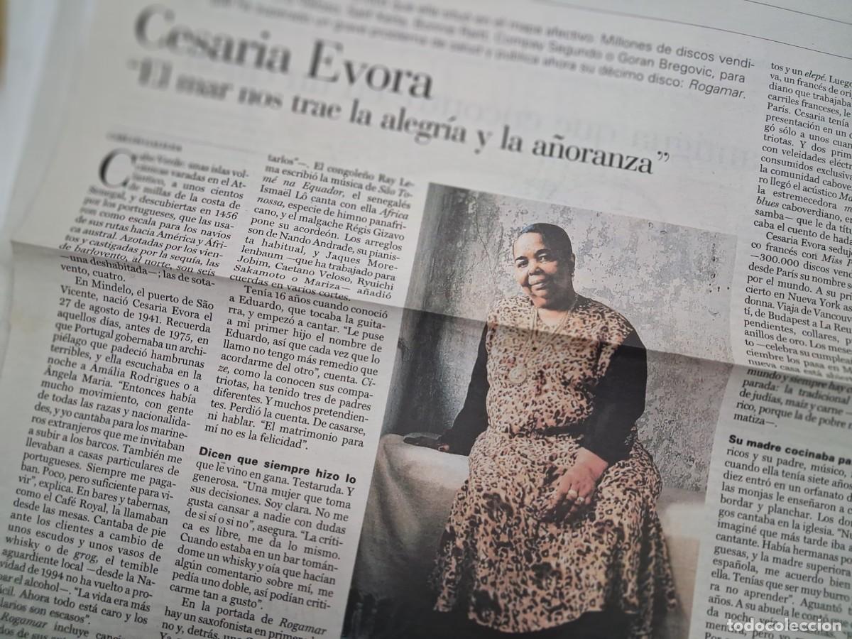 Revistas de m&uacute;sica: Cesaria Evora - El Diario Monta&ntilde;&eacute;s 2006 - recorte art&iacute;culo completo -