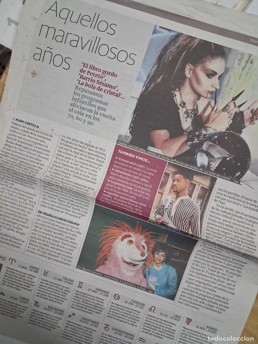 Revistas de m&uacute;sica: Alaska - El Diario Monta&ntilde;&eacute;s 2013 - recorte art&iacute;culo completo - Ex Fangoria Pegamoides Dinarama