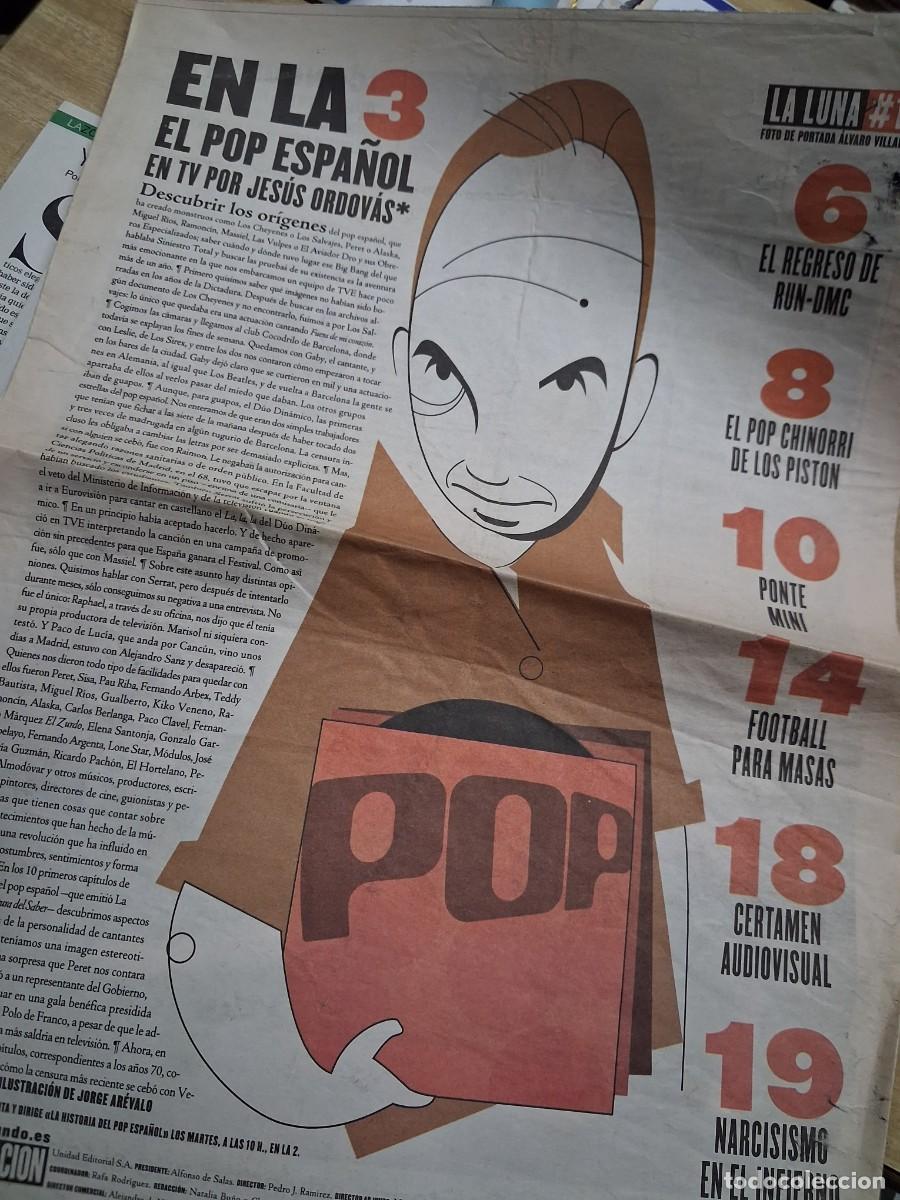 Revistas de m&uacute;sica: Jes&uacute;s Ordov&aacute;s - La Luna - El Mundo 2000 - Recorte art&iacute;culo completo - Diario Pop Esto No Es Hawaii