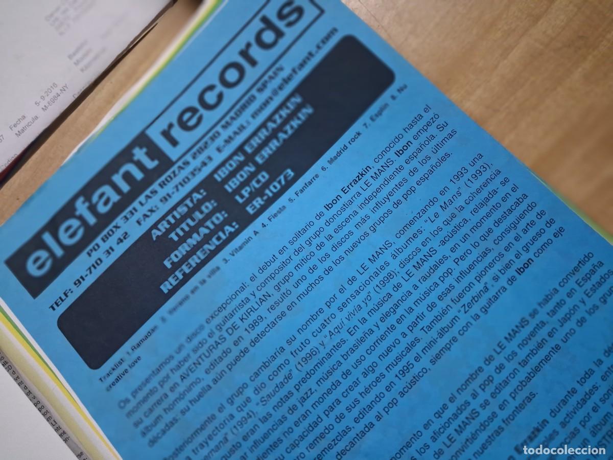Revistas de m&uacute;sica: Ib&oacute;n Errazkin - Elefant records 2000 - Ex Aventuras de Kirlian, Le mans, Daily Planet ...