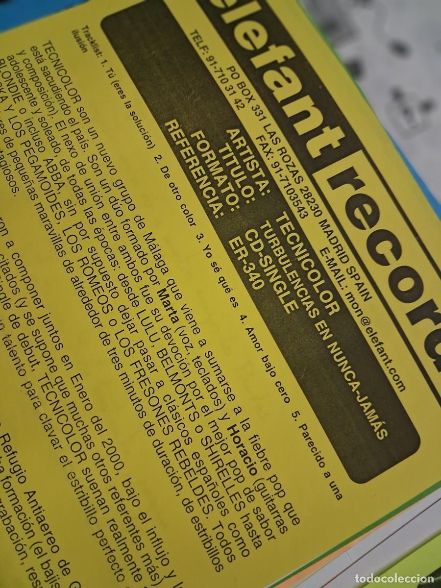 Revistas de m&uacute;sica: Vacaciones - Elefant records 2002 - Hoja promo - Sonreir