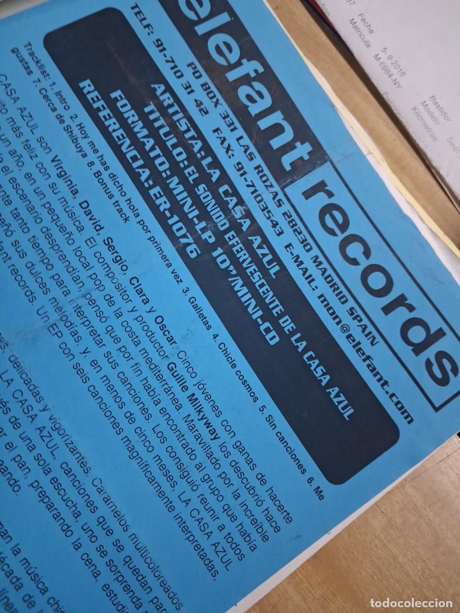 Revistas de m&uacute;sica: La Casa Azul - Elefant Records 2000 - Hoja promo -