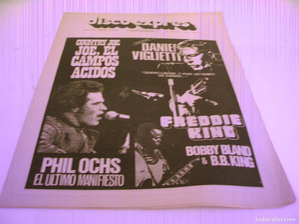 Revistas de m&uacute;sica: REVISTA DISCO EXPRES N&ordm; 373 Country Joe CREAM Daniel Viglietti Freddie KIng Phil Ochs