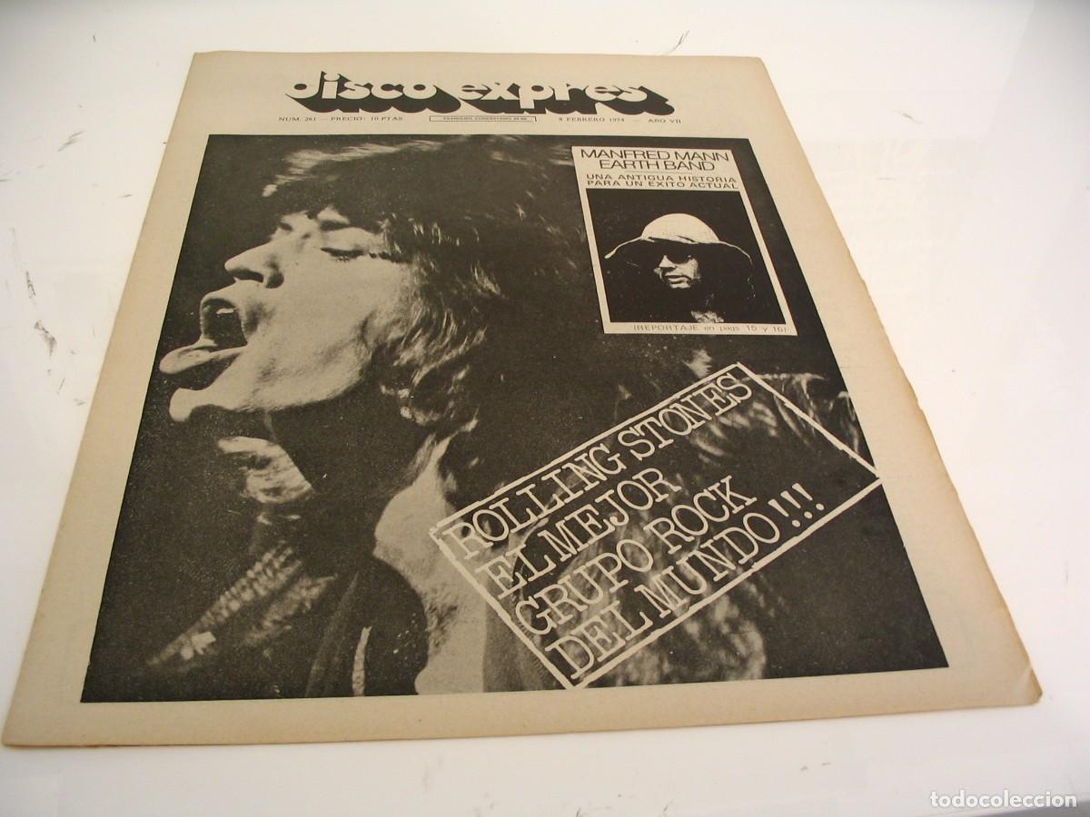 Revistas de m&uacute;sica: REVISTA DISCO EXPRES N&ordm; 261 ROLLING STONES Manfred Mann Roxy Music TRAFFIC Mahavishnu
