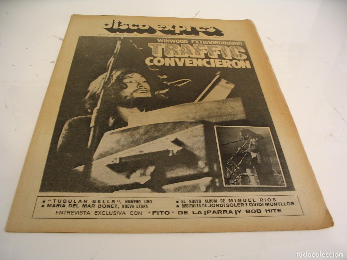 Revistas de m&uacute;sica: REVISTA DISCO EXPRES N&ordm; 271 TRAFFIC Canned heat Don McLean Bob Dylan