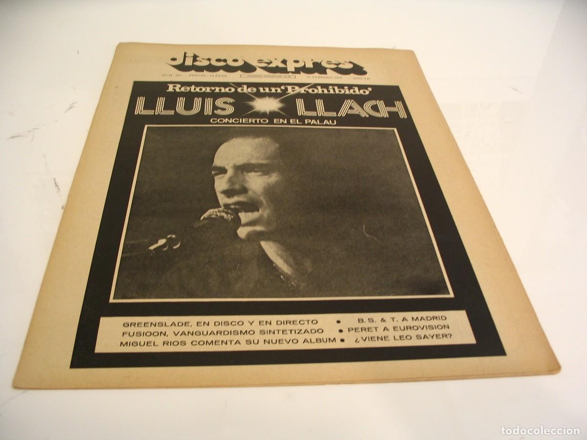 Revistas de m&uacute;sica: REVISTA DISCO EXPRES N&ordm; 263 LLUIS LLACH Greenslade Black Sabbath FUSIOON Miguel Rios