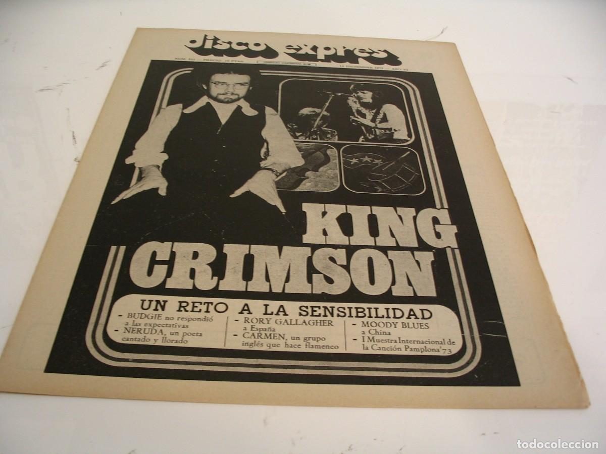 Revistas de m&uacute;sica: REVISTA DISCO EXPRES N&ordm; 253 KING CRIMSON Budgie New York Dolls Rory Gallagher