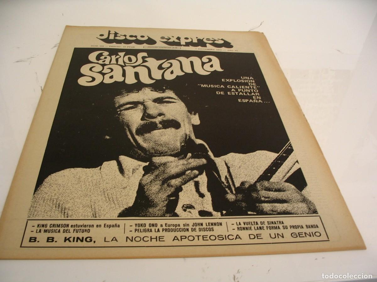 Revistas de m&uacute;sica: REVISTA DISCO EXPRES N&ordm; 252 SANTANA Doobie Brothers Quincy Jones B B KING