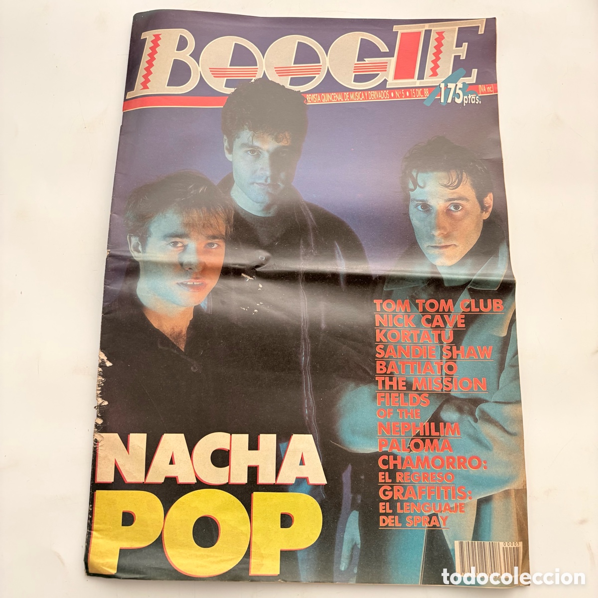 Revistas de m&uacute;sica: REVISTA MUSICAL BOOGIE N&ordm; 5 NACHA POP NICK CAVE KORTATU