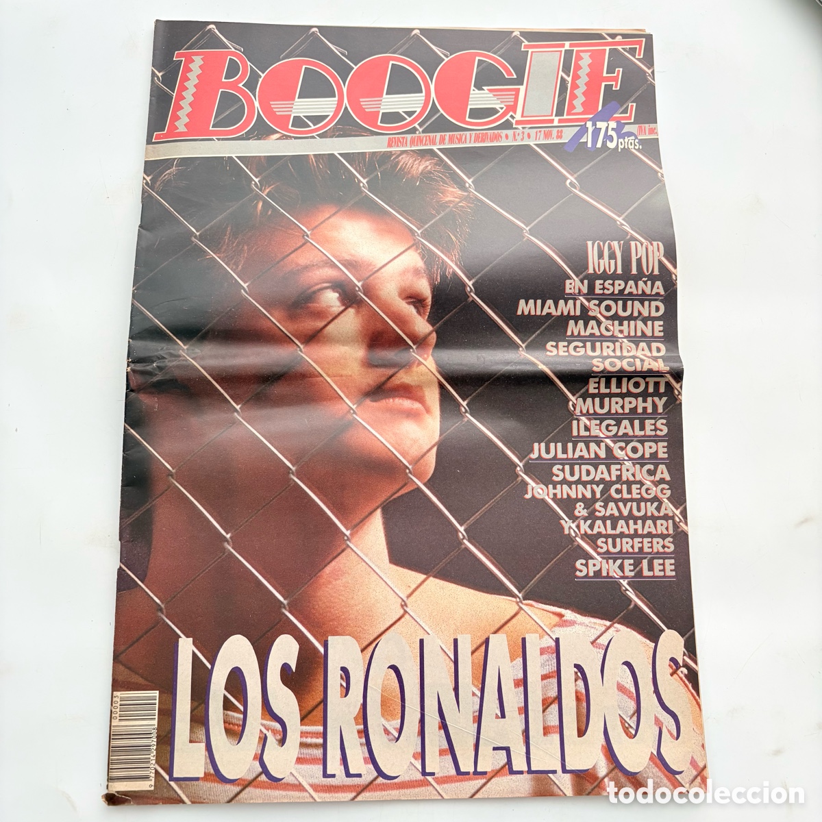 Revistas de m&uacute;sica: REVISTA MUSICAL BOOGIE N&ordm; 3 LOS RONALDOS IGGY POP ILEGALES SPIKE LEE