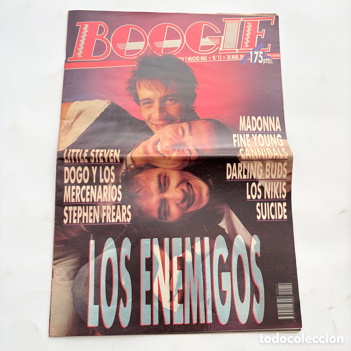 Revistas de m&uacute;sica: REVISTA MUSICAL BOOGIE N&ordm; 12 MADONA LOS ENEMIGOS DOGO Y LOS MERCENARIOS LOS NIKIS