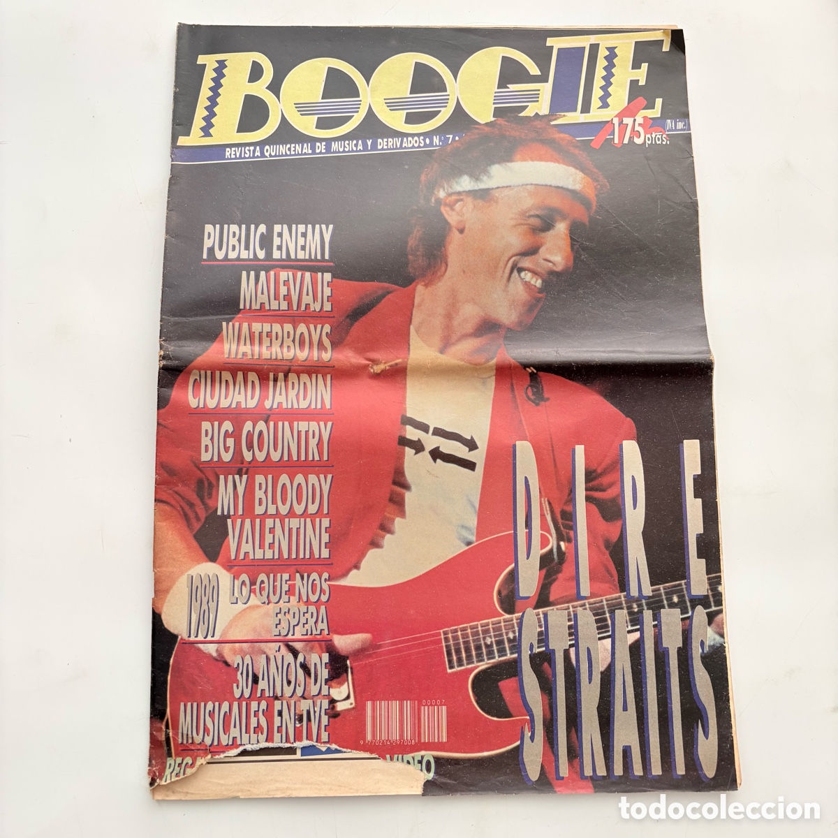 Revistas de m&uacute;sica: REVISTA MUSICAL BOOGIE N&ordm; 7 PUBLIC ENEMY DIRE STRAITS WATERBOYS