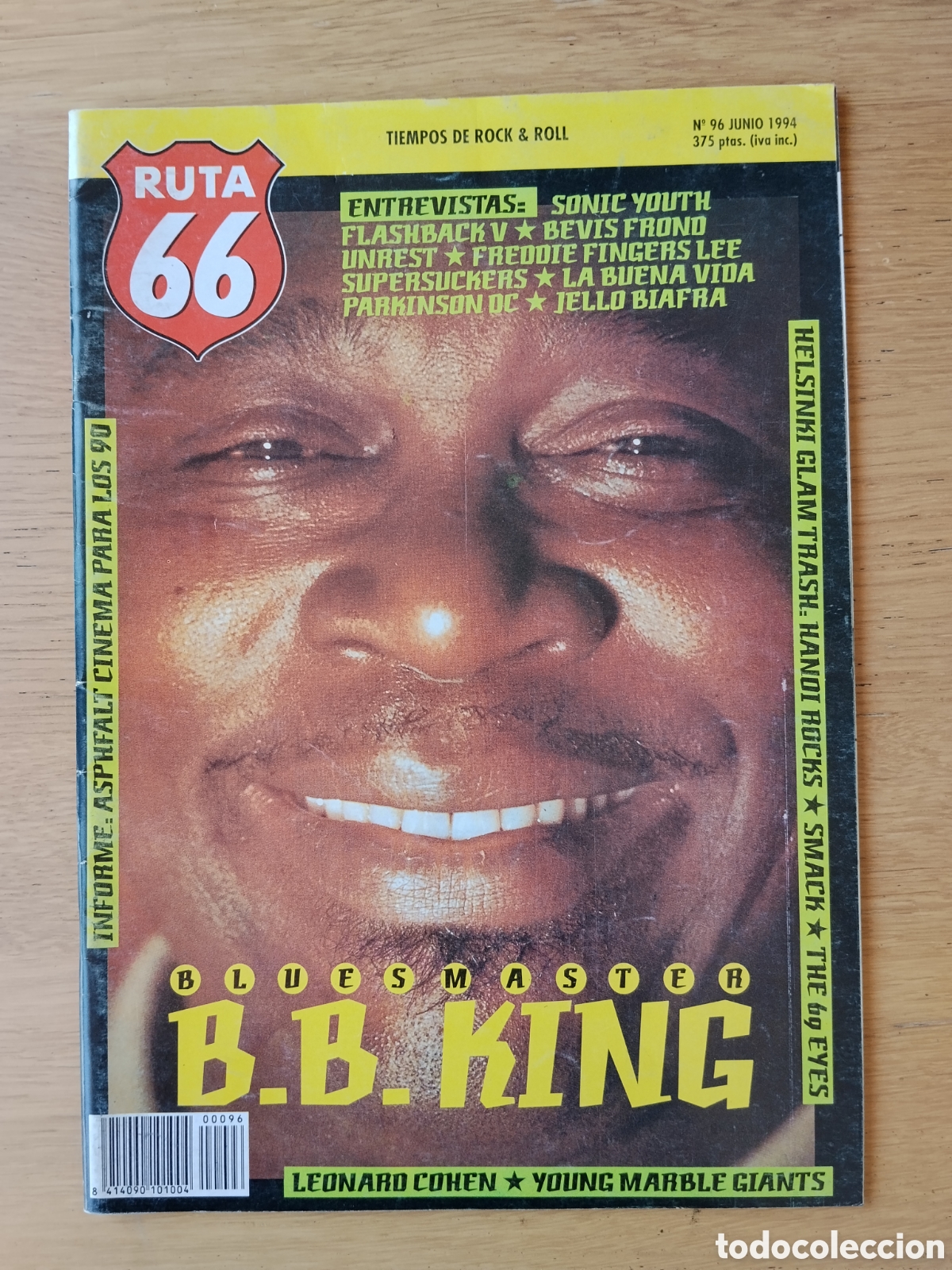 Revistas de m&uacute;sica: RUTA 66 NUMERO 96 - JUNIO 1994 . EN BUEN ESTADO - B.B. KING