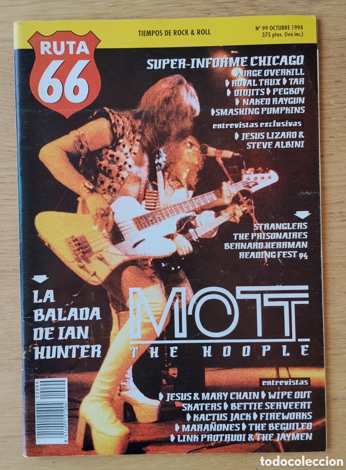 Revistas de m&uacute;sica: RUTA 66 NUMERO 99 - OCTUBRE 1994 . EN BUEN ESTADO - MOTT THE HOOPLE