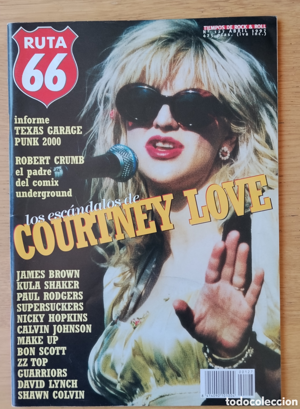 Revistas de m&uacute;sica: RUTA 66 NUMERO 127 - ABRIL 1997 . EN MUY BUEN ESTADO - COURTNEY LOVE