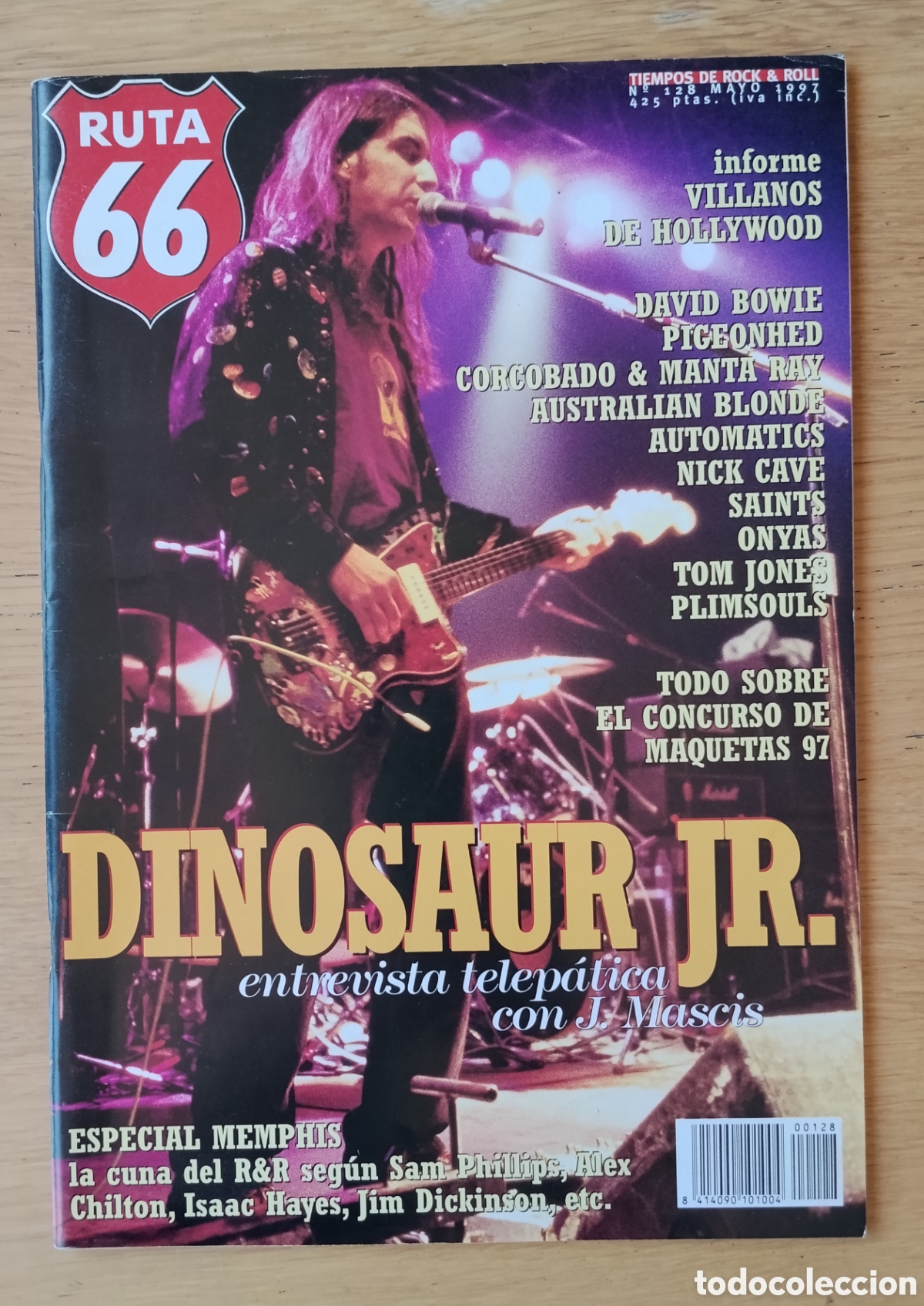 Revistas de m&uacute;sica: RUTA 66 NUMERO 128 - MAYO 1997 . EN MUY BUEN ESTADO - DINOSAUR JR
