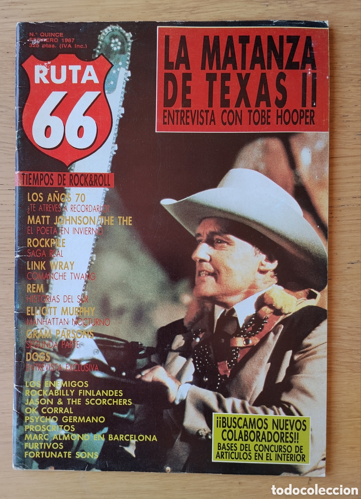 Revistas de m&uacute;sica: RUTA 66 NUMERO 15 - FEBRERO 1987 . EN BUEN ESTADO