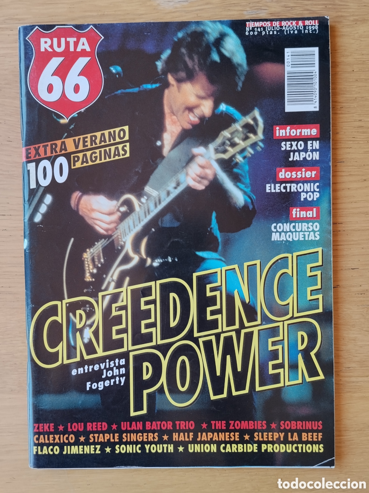 Revistas de m&uacute;sica: RUTA 66 NUMERO 141 - JULIO/AGOSTO 1998 . EN BUEN ESTADO - CREEDENCE CLEARWATER REVIVAL