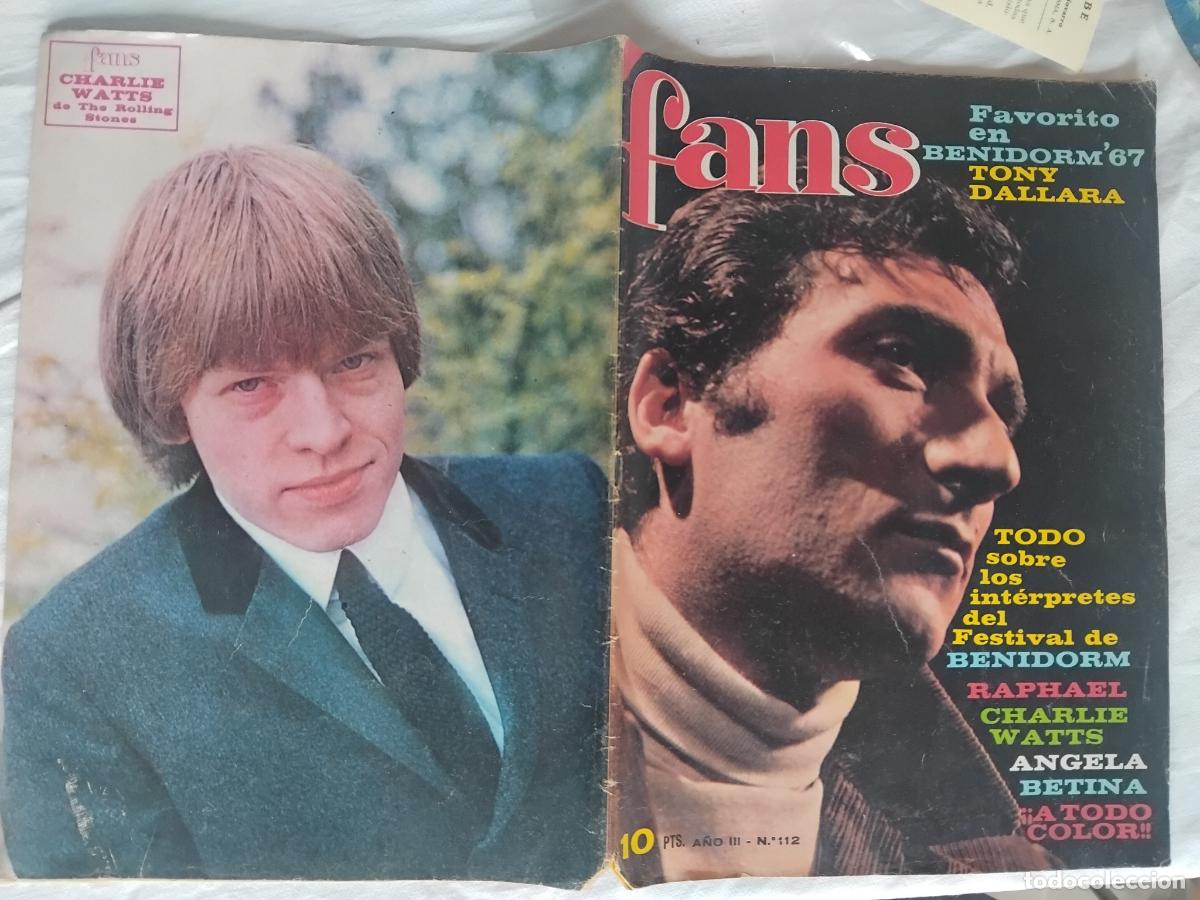 Revistas de m&uacute;sica: REVISTA FANS N&ordm; 112. 1967. TONI DALLARA EN PORTADA. POSTER DE LOS BRAVOS..
