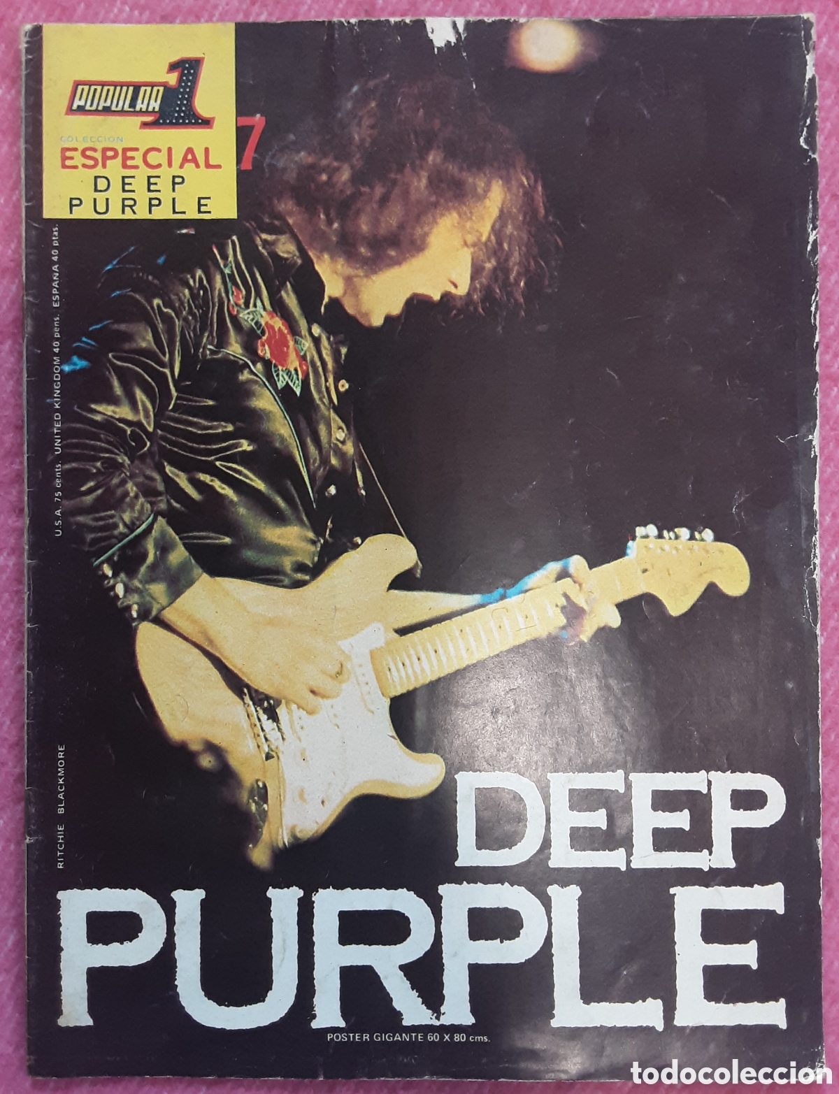 Revistas de m&uacute;sica: Magazine POPULAR 1 - Especial 7 - Deep Purple - Ritchie Blackmore