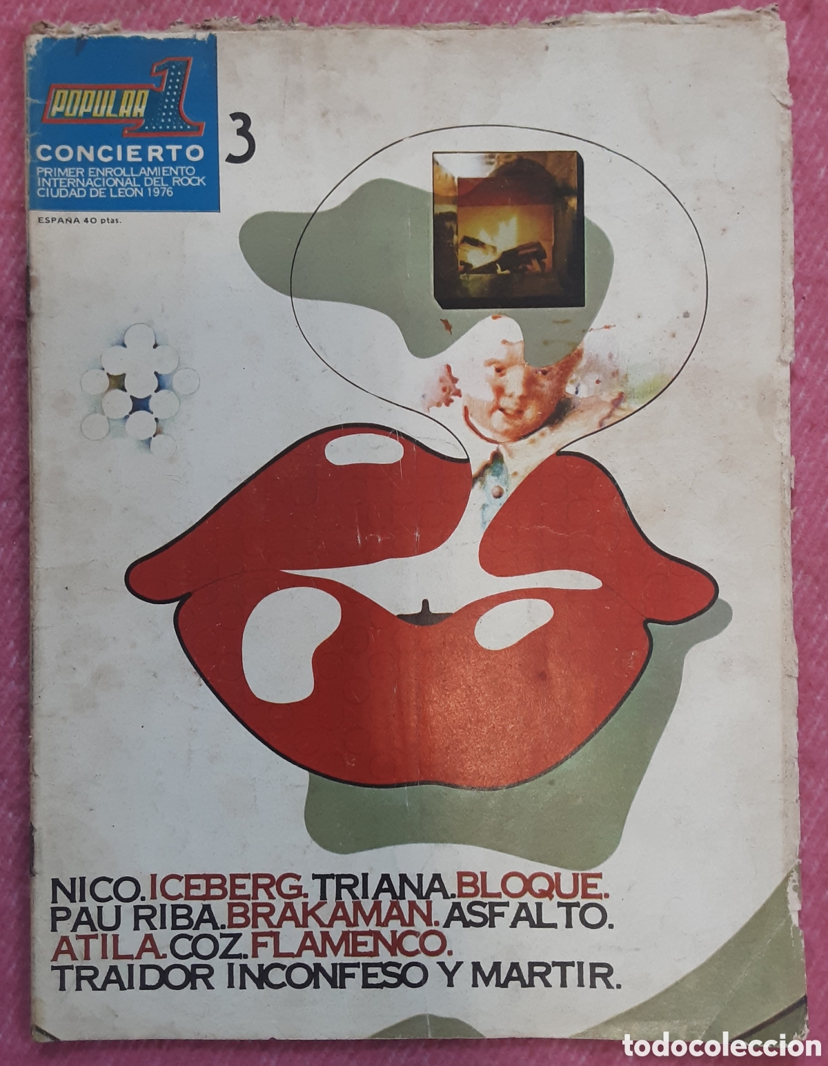 Revistas de m&uacute;sica: Magazine POPULAR 1 - Concierto 3 - Iceberg / Triana / Brakaman / Bloque
