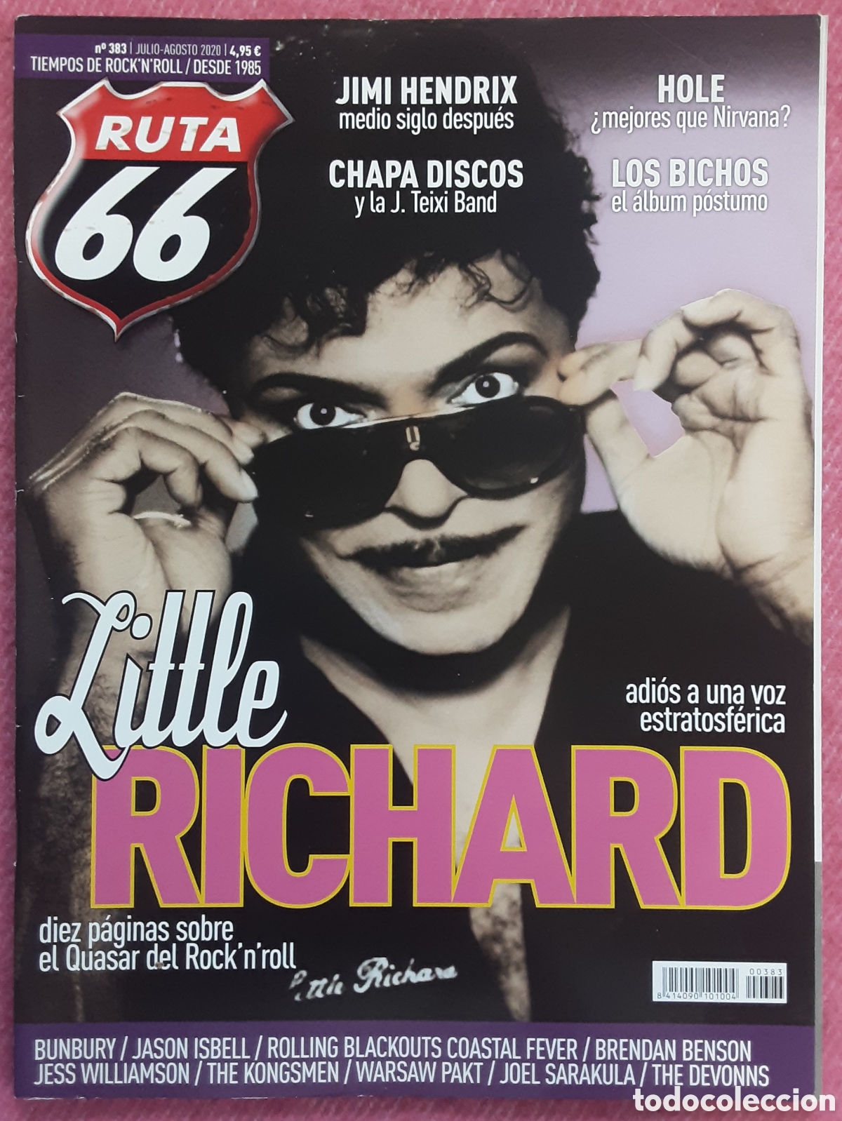 Revistas de m&uacute;sica: Magazine RUTA 66 383 - Little Richard / Jimi Hendrix / Bunbury / Jess Williamson