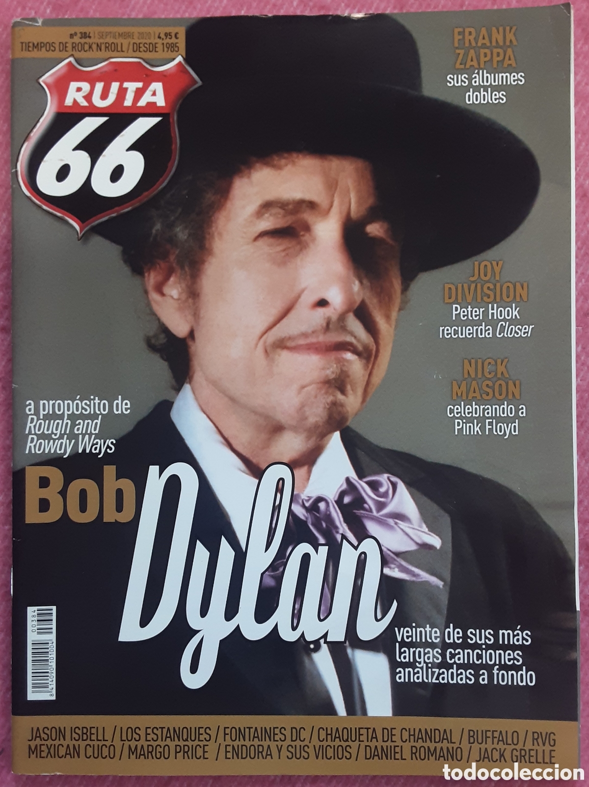 Revistas de m&uacute;sica: Magazine RUTA 66 384 - Bob Dylan / Frank Zappa / Joy Division / Nick Mason / Jason Isbell