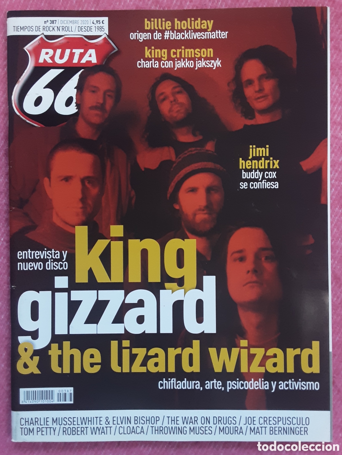 Revistas de m&uacute;sica: Magazine RUTA 66 386 - King Gizzard & the Lizard Wizard /Jimi Hendrix / Billie Holiday /King Crimson